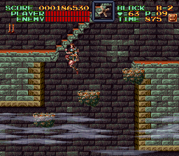 Super Castlevania 4 sur Super Nintendo - Niveau 11 : 지하 감옥 Super Castlevania 4 sur Super Nintendo - Niveau 11 : 지하 감옥