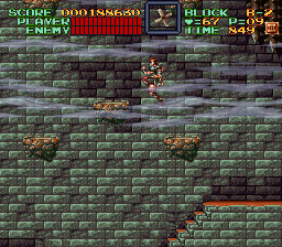 Super Castlevania 4 sur Super Nintendo - Niveau 11 : 지하 감옥 Super Castlevania 4 sur Super Nintendo - Niveau 11 : 지하 감옥