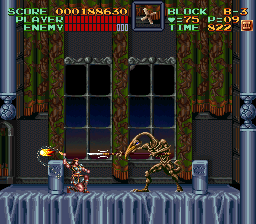 Super Castlevania 4 sur Super Nintendo - Niveau 11 : 지하 감옥 Super Castlevania 4 sur Super Nintendo - Niveau 11 : 지하 감옥