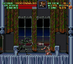 Super Castlevania 4 sur Super Nintendo - Niveau 11 : 지하 감옥 Super Castlevania 4 sur Super Nintendo - Niveau 11 : 지하 감옥