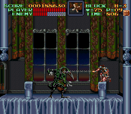 Super Castlevania 4 sur Super Nintendo - Niveau 11 : 지하 감옥 Super Castlevania 4 sur Super Nintendo - Niveau 11 : 지하 감옥