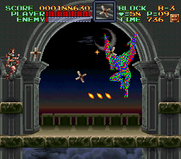 Super Castlevania 4 sur Super Nintendo - Niveau 11 : 지하 감옥 Super Castlevania 4 sur Super Nintendo - Niveau 11 : 지하 감옥