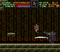 Super Castlevania 4 sur Super Nintendo - Niveau 11 : 지하 감옥 Super Castlevania 4 sur Super Nintendo - Niveau 11 : 지하 감옥