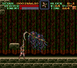 Super Castlevania 4 sur Super Nintendo - Niveau 11 : 지하 감옥 Super Castlevania 4 sur Super Nintendo - Niveau 11 : 지하 감옥
