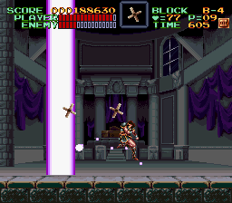 Super Castlevania 4 sur Super Nintendo - Niveau 11 : 지하 감옥 Super Castlevania 4 sur Super Nintendo - Niveau 11 : 지하 감옥