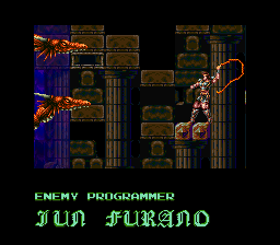 적 프로그래머 : Jun Furano (Masahiro Ueno) Super Castlevania 4 sur Super Nintendo - 에필로그 - 엔딩 - 크레딧