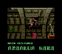 메인 디자이너 : Nyankun Hara Super Castlevania 4 sur Super Nintendo - 에필로그 - 엔딩 - 크레딧
