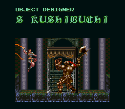 오브젝트 디자이너 : S Kushibuchi Super Castlevania 4 sur Super Nintendo - 에필로그 - 엔딩 - 크레딧