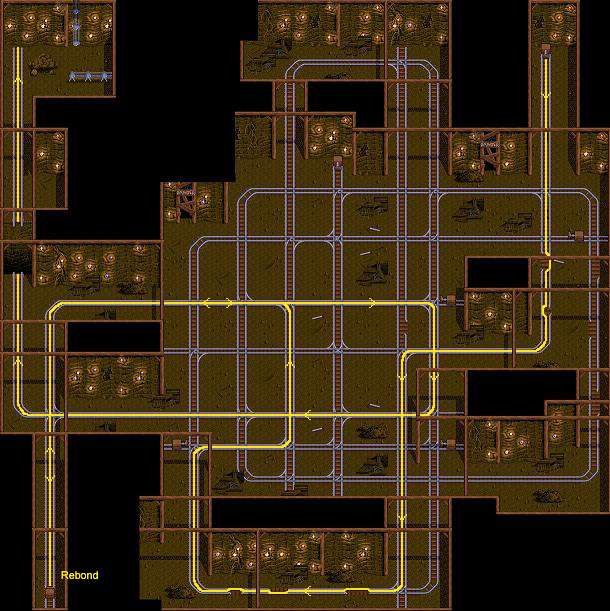 Young Merlin sur Super nes : le plan du chariot de la partie 5