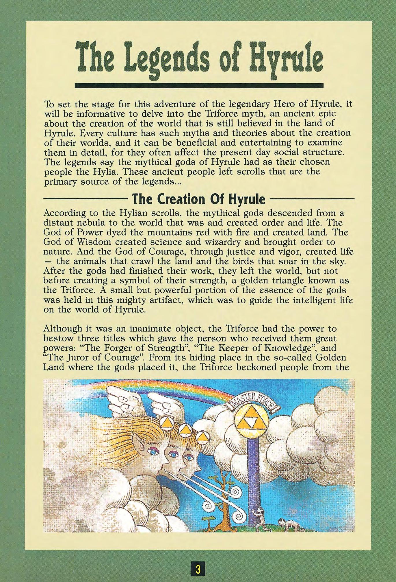 Zelda 3 - A Link To The Past sur Super Nes : La notice