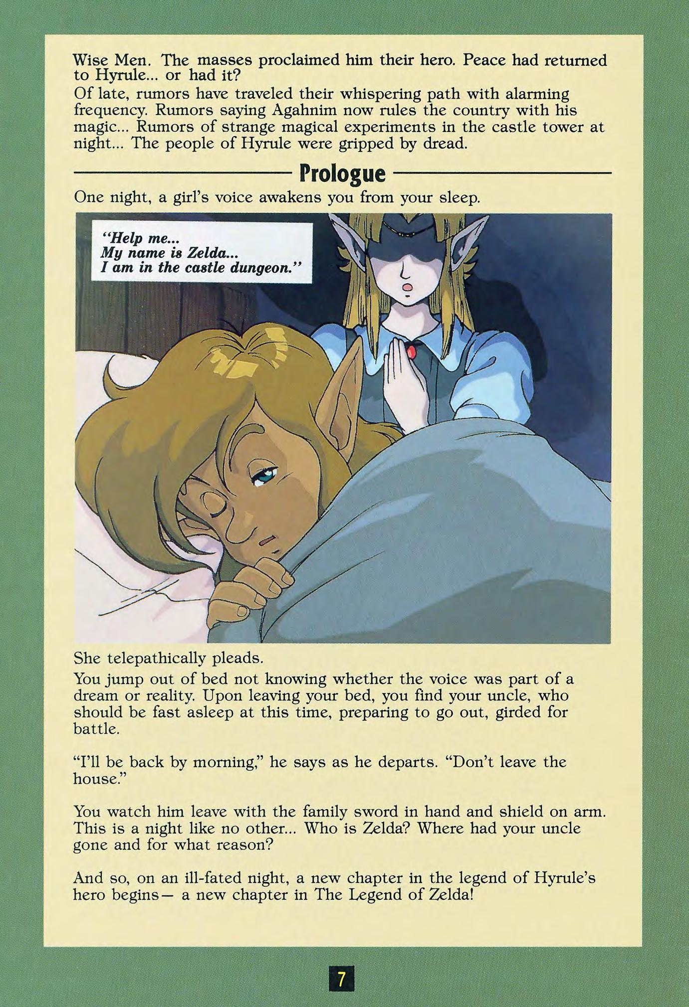 Zelda 3 - A Link To The Past sur Super Nes : La notice