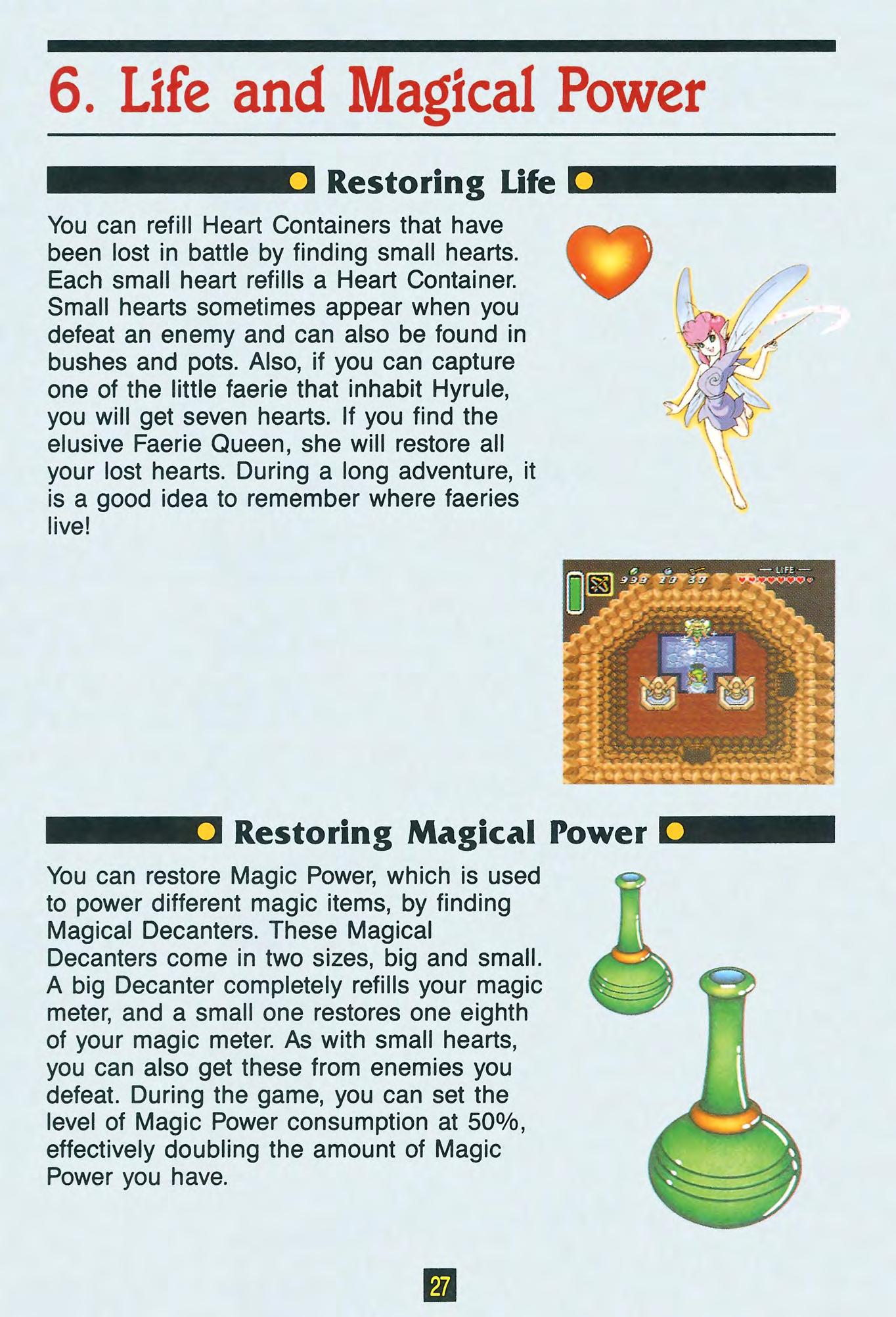 Zelda 3 - A Link To The Past sur Super Nes : La notice