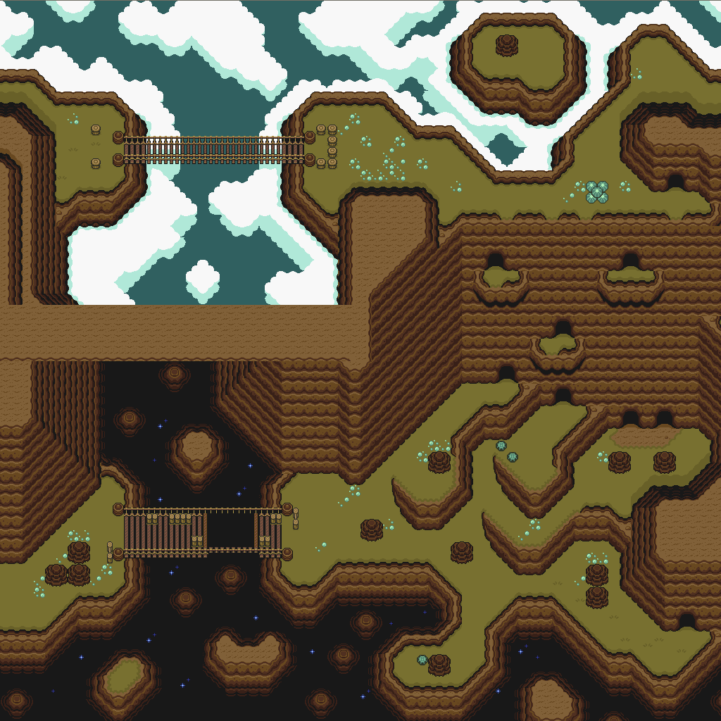 Zelda 3 ALTTP Super Nes : Carte du monde de lumière de Zelda III A Link To The Past sur Snes Mini et Game Boy Advance