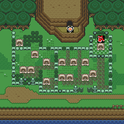 Zelda 3 ALTTP Super Nes : Carte du monde de lumière de Zelda III A Link To The Past sur Snes Mini et Game Boy Advance