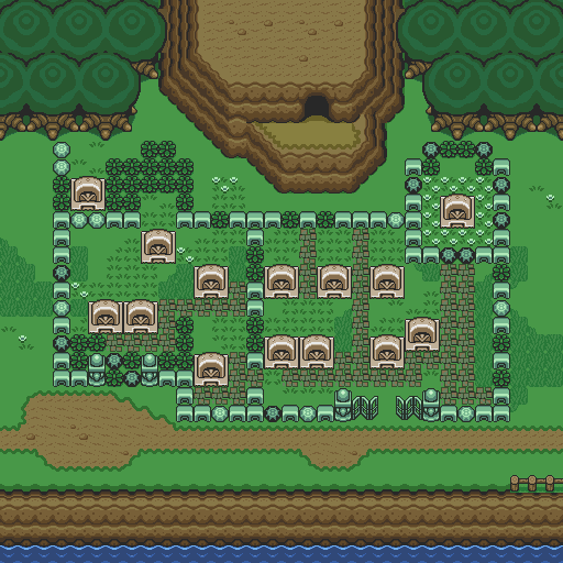 Zelda 3 ALTTP Super Nes : Carte du monde de lumière de Zelda III A Link To The Past sur Snes Mini et Game Boy Advance