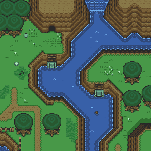 Zelda 3 ALTTP Super Nes : Carte du monde de lumière de Zelda III A Link To The Past sur Snes Mini et Game Boy Advance