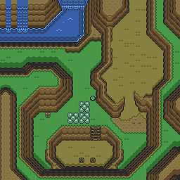 Zelda 3 ALTTP Super Nes : Carte du monde de lumière de Zelda III A Link To The Past sur Snes Mini et Game Boy Advance