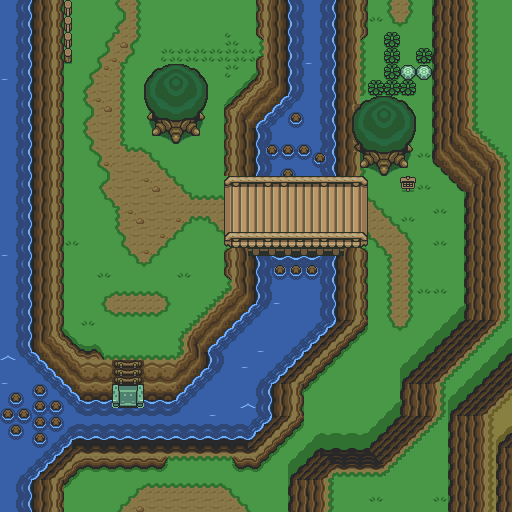 Zelda 3 ALTTP Super Nes : Carte du monde de lumière de Zelda III A Link To The Past sur Snes Mini et Game Boy Advance