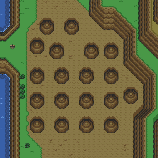 Zelda 3 ALTTP Super Nes : Carte du monde de lumière de Zelda III A Link To The Past sur Snes Mini et Game Boy Advance