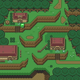 Zelda 3 ALTTP Super Nes : Carte du monde de lumière de Zelda III A Link To The Past sur Snes Mini et Game Boy Advance