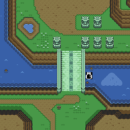 Zelda 3 ALTTP Super Nes : Carte du monde de lumière de Zelda III A Link To The Past sur Snes Mini et Game Boy Advance