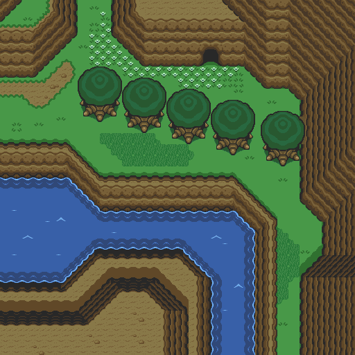 Zelda 3 ALTTP Super Nes : Carte du monde de lumière de Zelda III A Link To The Past sur Snes Mini et Game Boy Advance