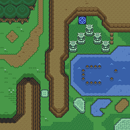Zelda 3 ALTTP Super Nes : Carte du monde de lumière de Zelda III A Link To The Past sur Snes Mini et Game Boy Advance