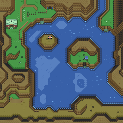 Zelda 3 ALTTP Super Nes : Carte du monde de lumière de Zelda III A Link To The Past sur Snes Mini et Game Boy Advance