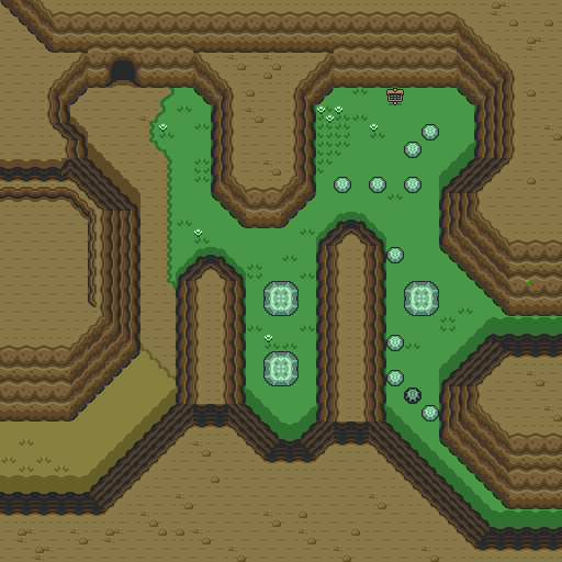Zelda 3 ALTTP Super Nes : Carte du monde de lumière de Zelda III A Link To The Past sur Snes Mini et Game Boy Advance