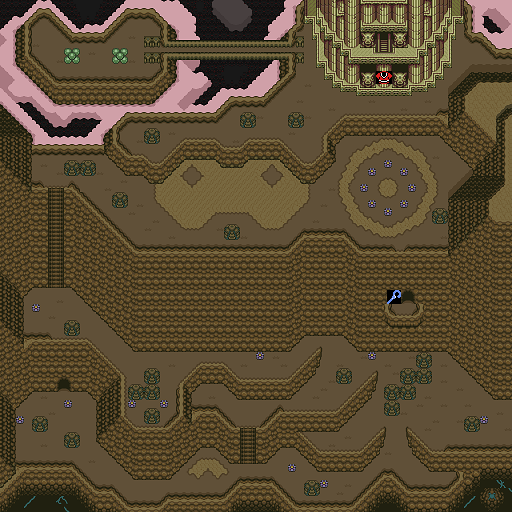 Zelda 3 ALTTP Super Nes : Carte du monde de lumière de Zelda III A Link To The Past sur Snes Mini et Game Boy Advance