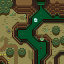 Zelda 3 ALTTP Super Nes : Carte du monde de lumière de Zelda III A Link To The Past sur Snes Mini et Game Boy Advance