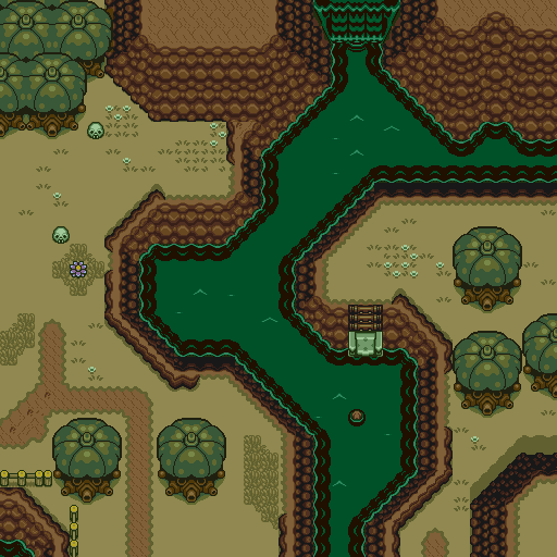 Zelda 3 ALTTP Super Nes : Carte du monde de lumière de Zelda III A Link To The Past sur Snes Mini et Game Boy Advance