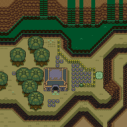 Zelda 3 ALTTP Super Nes : Carte du monde de lumière de Zelda III A Link To The Past sur Snes Mini et Game Boy Advance