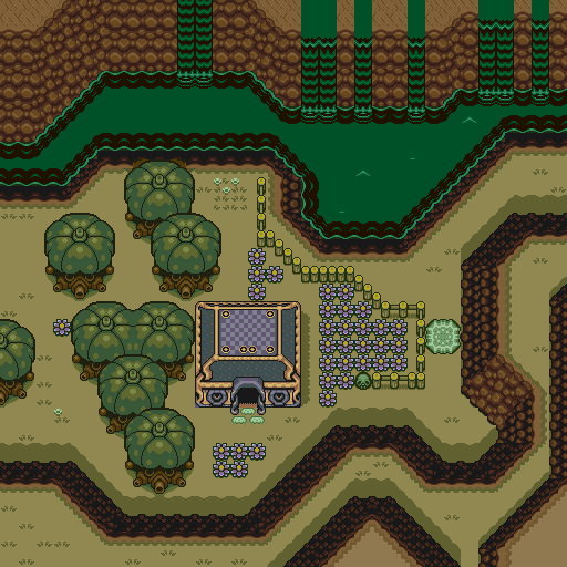 Zelda 3 ALTTP Super Nes : Carte du monde de lumière de Zelda III A Link To The Past sur Snes Mini et Game Boy Advance