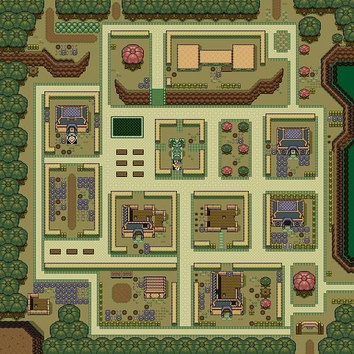 Zelda 3 ALTTP Super Nes : Carte du monde de lumière de Zelda III A Link To The Past sur Snes Mini et Game Boy Advance