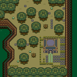 Zelda 3 ALTTP Super Nes : Carte du monde de lumière de Zelda III A Link To The Past sur Snes Mini et Game Boy Advance