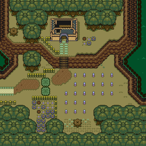 Zelda 3 ALTTP Super Nes : Carte du monde de lumière de Zelda III A Link To The Past sur Snes Mini et Game Boy Advance