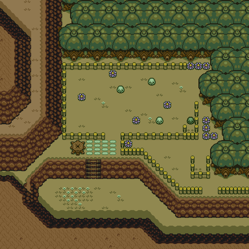 Zelda 3 ALTTP Super Nes : Carte du monde de lumière de Zelda III A Link To The Past sur Snes Mini et Game Boy Advance
