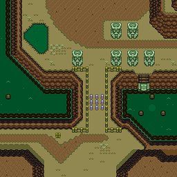 Zelda 3 ALTTP Super Nes : Carte du monde de lumière de Zelda III A Link To The Past sur Snes Mini et Game Boy Advance