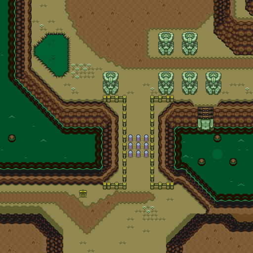 Zelda 3 ALTTP Super Nes : Carte du monde de lumière de Zelda III A Link To The Past sur Snes Mini et Game Boy Advance