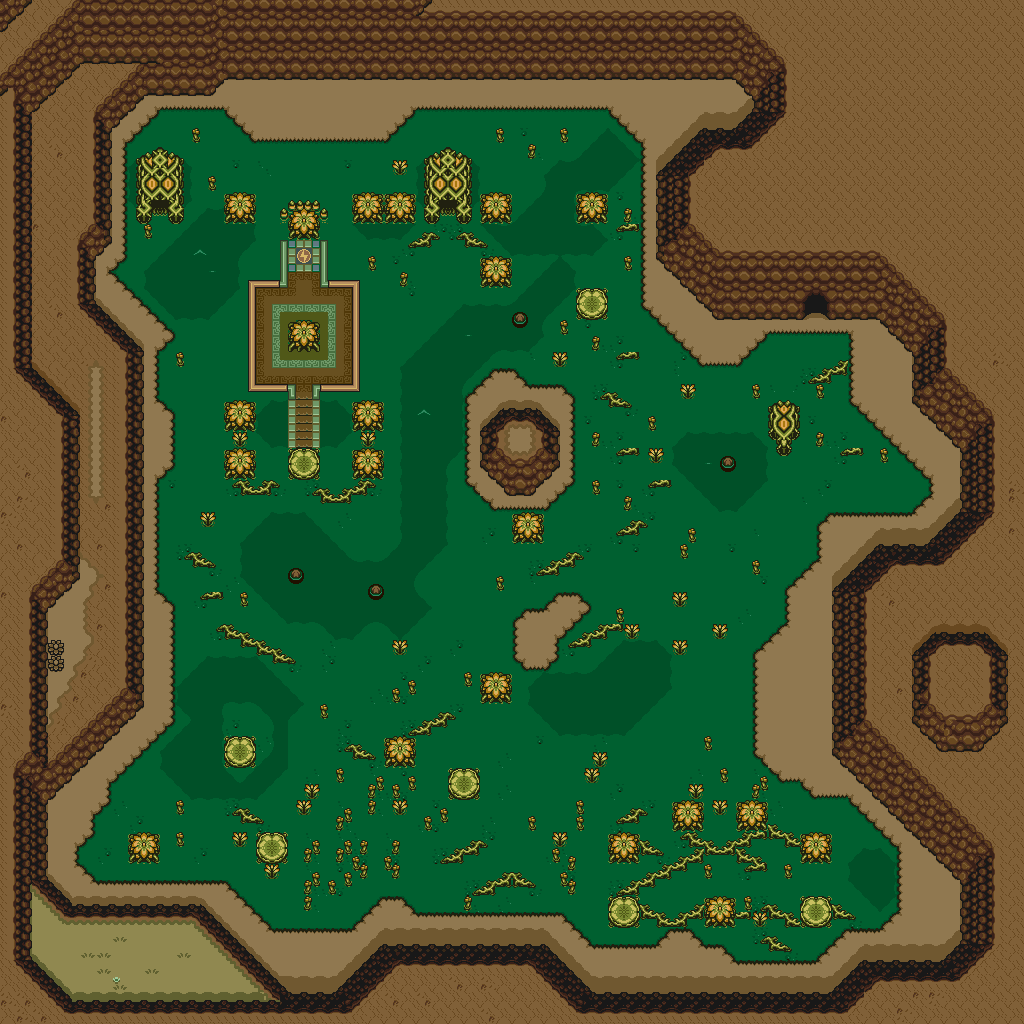 Zelda 3 ALTTP Super Nes : Carte du monde de lumière de Zelda III A Link To The Past sur Snes Mini et Game Boy Advance