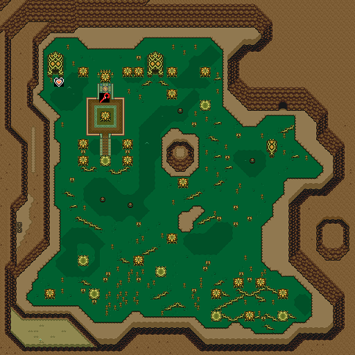 Zelda 3 ALTTP Super Nes : Carte du monde de lumière de Zelda III A Link To The Past sur Snes Mini et Game Boy Advance