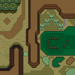 Zelda 3 ALTTP Super Nes : Carte du monde de lumière de Zelda III A Link To The Past sur Snes Mini et Game Boy Advance