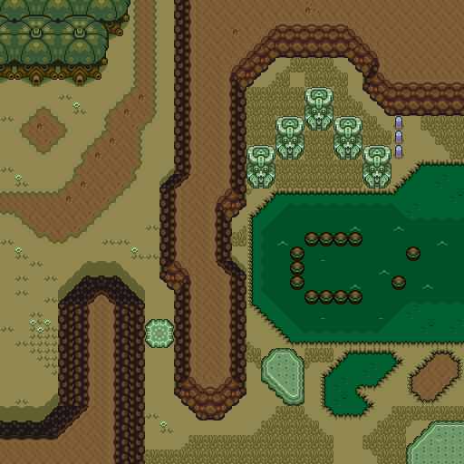 Zelda 3 ALTTP Super Nes : Carte du monde de lumière de Zelda III A Link To The Past sur Snes Mini et Game Boy Advance