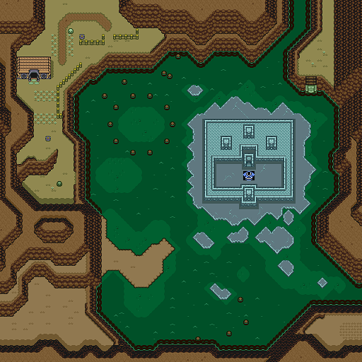 Zelda 3 ALTTP Super Nes : Carte du monde de lumière de Zelda III A Link To The Past sur Snes Mini et Game Boy Advance