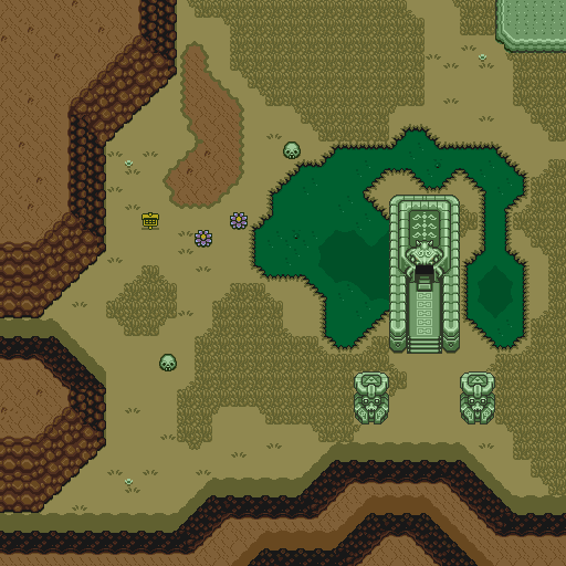 Zelda 3 ALTTP Super Nes : Carte du monde de lumière de Zelda III A Link To The Past sur Snes Mini et Game Boy Advance