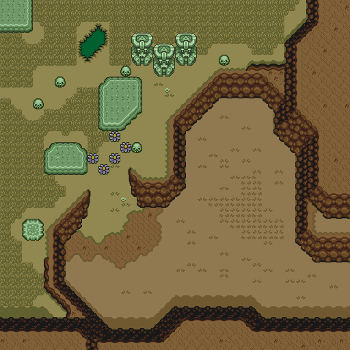 Zelda 3 ALTTP Super Nes : Carte du monde de lumière de Zelda III A Link To The Past sur Snes Mini et Game Boy Advance