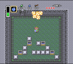 Seconde utilisation des bombes et second 1/4 de coeur. La classe ! Soluce de Zelda 3 a Link to the Past sur Super Nes : Avant le palais du premier médaillon (gba, Snes, super nintendo)