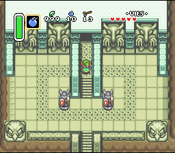 L'entrée du premier niveau Soluce de Zelda 3 a Link to the Past sur Super Nes : Avant le palais du premier médaillon (gba, Snes, super nintendo)