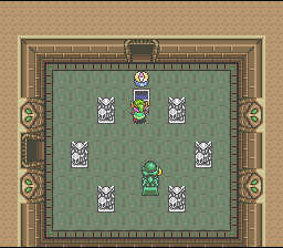 कम्पास, हमेशा फोटो के लिए तैयार। Soluce de Zelda 3 a Link to the Past sur Super Nes : रेगिस्तान का महल (दूसरा पदक) (gba, Snes, super nintendo)